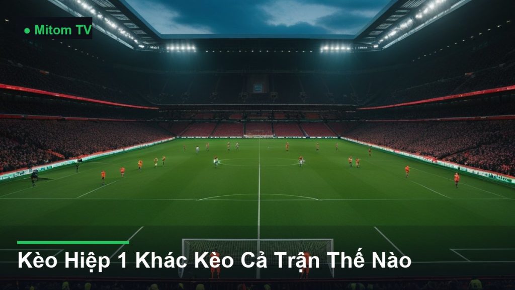 toàn cảnh sân vận động trong một trận đấu - Kèo Hiệp 1 Khác Kèo Cả Trận Thế Nào